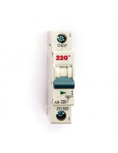 Автоматический выключатель 1Р 20А (6кА) ТМ 220