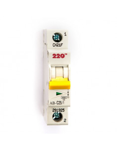 Автоматический выключатель 1Р 25А (6кА) ТМ 220