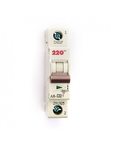 Автоматический выключатель 1Р 32А (6кА) ТМ 220