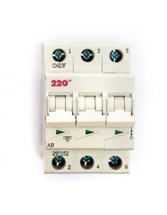 Автоматический выключатель 3Р 50А (6кА) ТМ 220