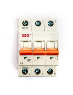 Автоматический выключатель 3Р 63А (6кА) ТМ 220