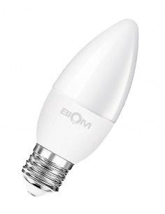 Светодиодная LED лампа Biom BT-588 C37 9w E27 4500K матовая