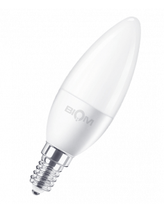 Светодиодная LED лампа Biom BT-569 C37 7W E14 3000К матовая