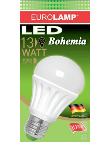 Светодиодная LED лампа Eurolamp А60 13W E27 3000K