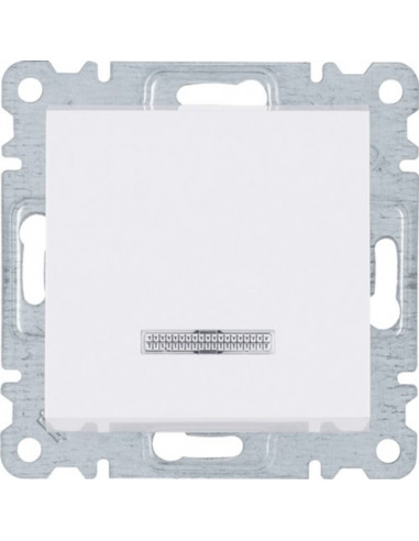 Вимикач з підсвічуванням універсальний Lumina, білий, 10АХ/230В