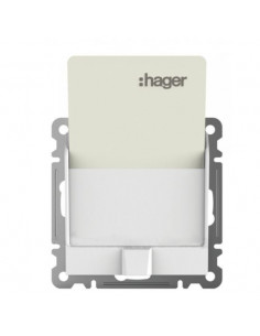 Вимикач для готельних карток Lumina, білий