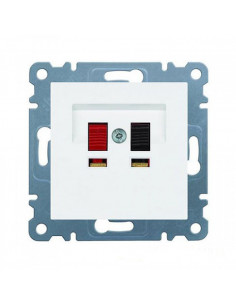 Розетка акустична Lumina, біла