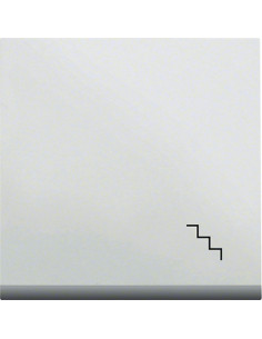 Клавиша с линзой с символом "Лестница" Lumina, белая