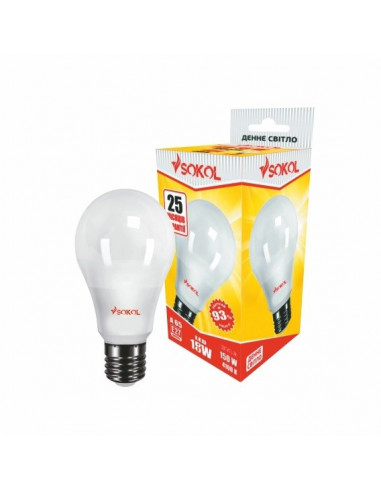 Светодиодная LED лампа A65 18w 220В E27 4100К Sokol