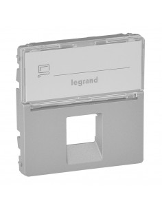 Накладка для розетки RJ11/RJ45 Legrand Valena-L Алюминий