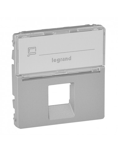 Накладка для розетки RJ11/RJ45 Legrand Valena-L Алюминий