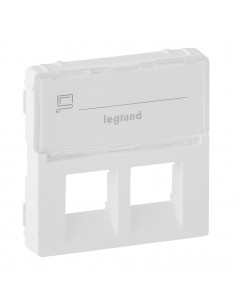 Накладка для розетки RJ11+RJ45 Legrand Valena-L Белая с