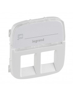 Накладка для розетки RJ11+RJ45 Legrand Valena-A Жемчуг с