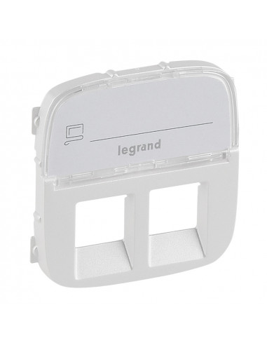 Накладка для розетки RJ11+RJ45 Legrand Valena-A Жемчуг с