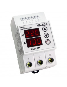 Реле напряжения с контролем тока VA-50A