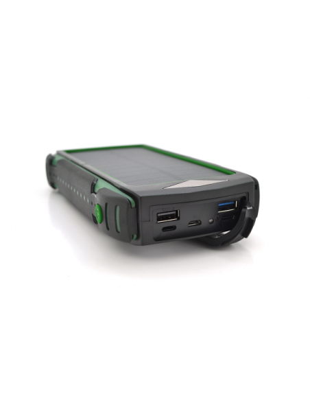 Зовнішній акумулятор 30000 mAh Solar, PD18W, ударо захищений